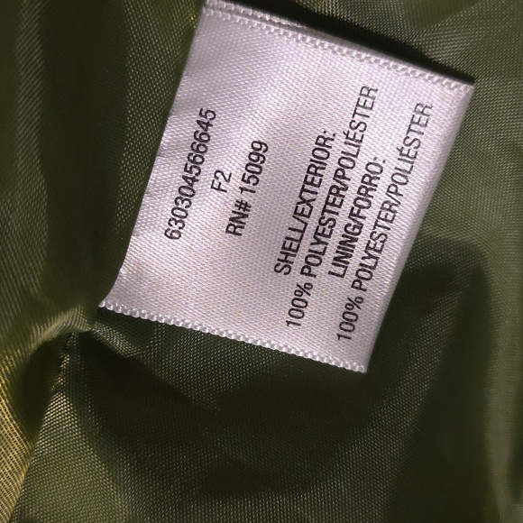 BONGO Vintage Fleece Peacoat Pea Green Jacket in PERFECT condition size Large - Picture 4 of 6